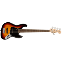 Affinity Series Jazz Bass® V, Laurel Fingerboard, Black Pickguard, 3-Color Sunburst