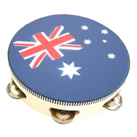 Tambourine-w/Head 10" (Aussie Flag)