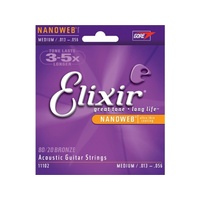 Elixir #11102: Acoustic Nanoweb Medium 13-56