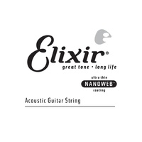 Elixir #15127: Acoustic Nanoweb 0.027 Single Strings