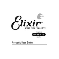 Elixir #15825: Acoustic Bass Nanoweb 0.125 Single String