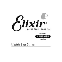 Elixir #15400: Bass Nanoweb 0.100 L Single Strings