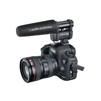 Audio Technica Mono/stereo camera mount mini shotgun microphone for DSLR and video recorders