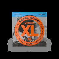D'Addario Exl110+ Nickel Wound Electric Guitar Strings, Regular Light Plus, 10.5 - 48