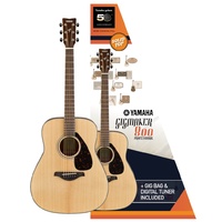 Yamaha Gigmaker Fg800 Acoustic Guitar Pack W/ Solid Spruce Top (Natural Gloss Finish)