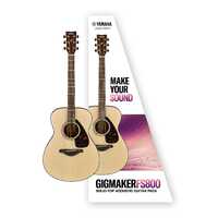 Yamaha GIGMAKER FS800 Solid-Top Acoustic Guitar Pack (Natural Gloss Finish)