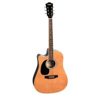 Redding RED50CELH Left Hand Dreadnought electric/acoustic with Venetian cutaway.
