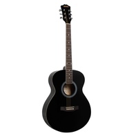 Redding RGC51BK Grand Concert Steel String Acoustic Guitar (Black)