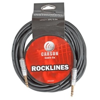 Carson ROK20ST Rocklines 20ft Stereo Instrument/Audio Cable
