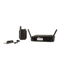 Shure SHR-GLXD1485 Wireless Digital Lapel System GLXD1 Tx; WL185 Mic; GLXD4 Rx Auto Setup: 2.4GHz