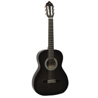 Valencia VC103BK 3/4 Size Nylon String Classical Guitar - Black