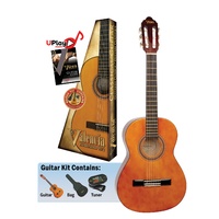 Valencia Vc103K 100 Series 3/4 Nylon String Classical Acoustic Guitar Kit (Natural)