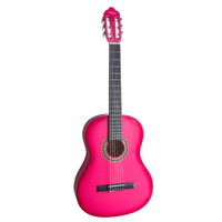 Valencia Vc104Pks 100 Series 4/4 Nylon String Classical Acoustic Guitar - Pink Sunburst