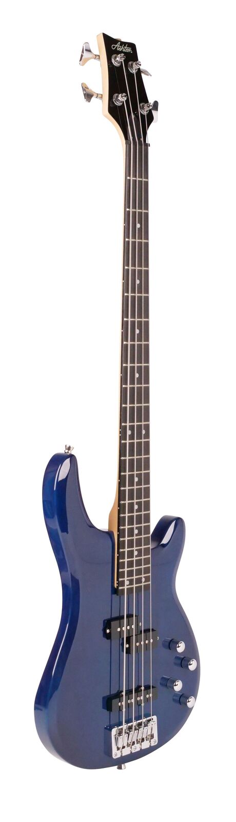 The Ashton AB4TDB Bass Guitar in Blue