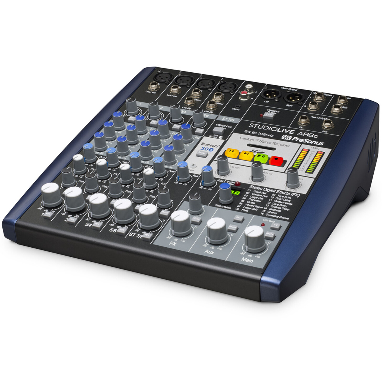 PreSonus USBC 8 ch analogue mixer with 8x4 multitrack recording