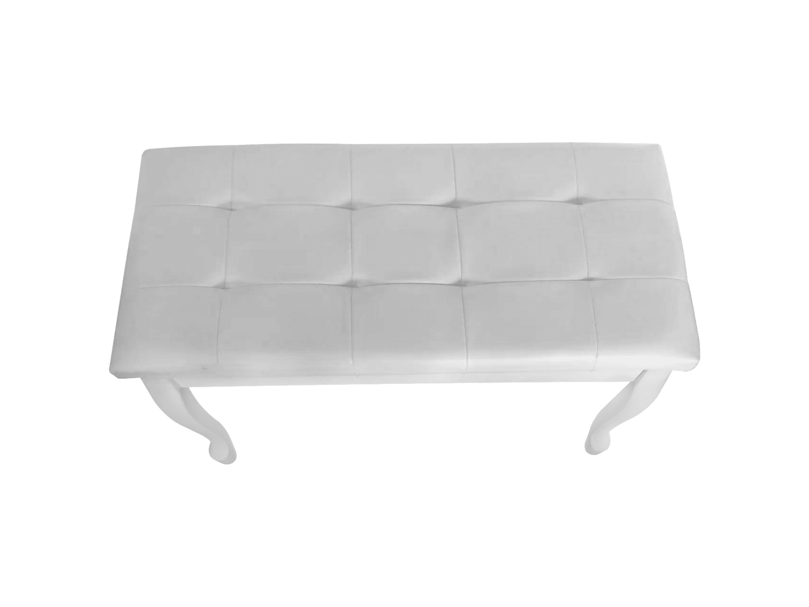 Maestro Piano Keyboard Bench w/ Storage Compartment White