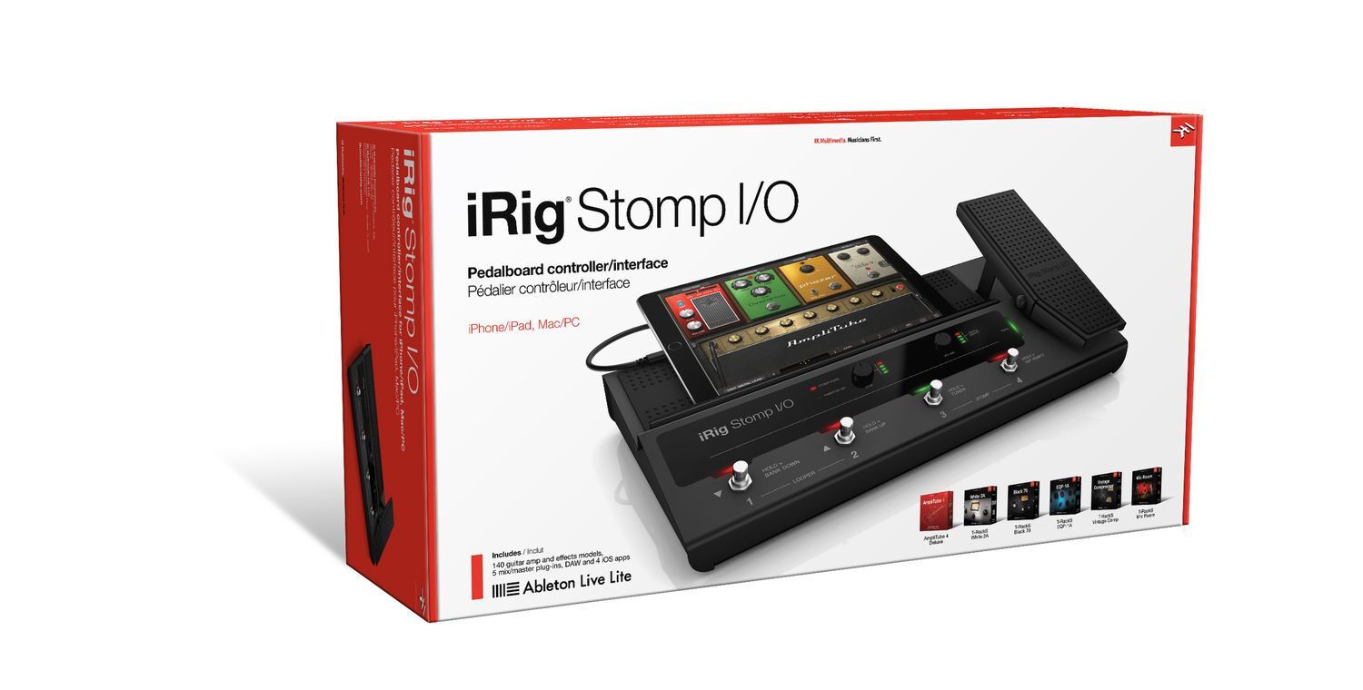 IK Multimedia iRig STOMP I/O Rugged pedalboard controller + 24bit