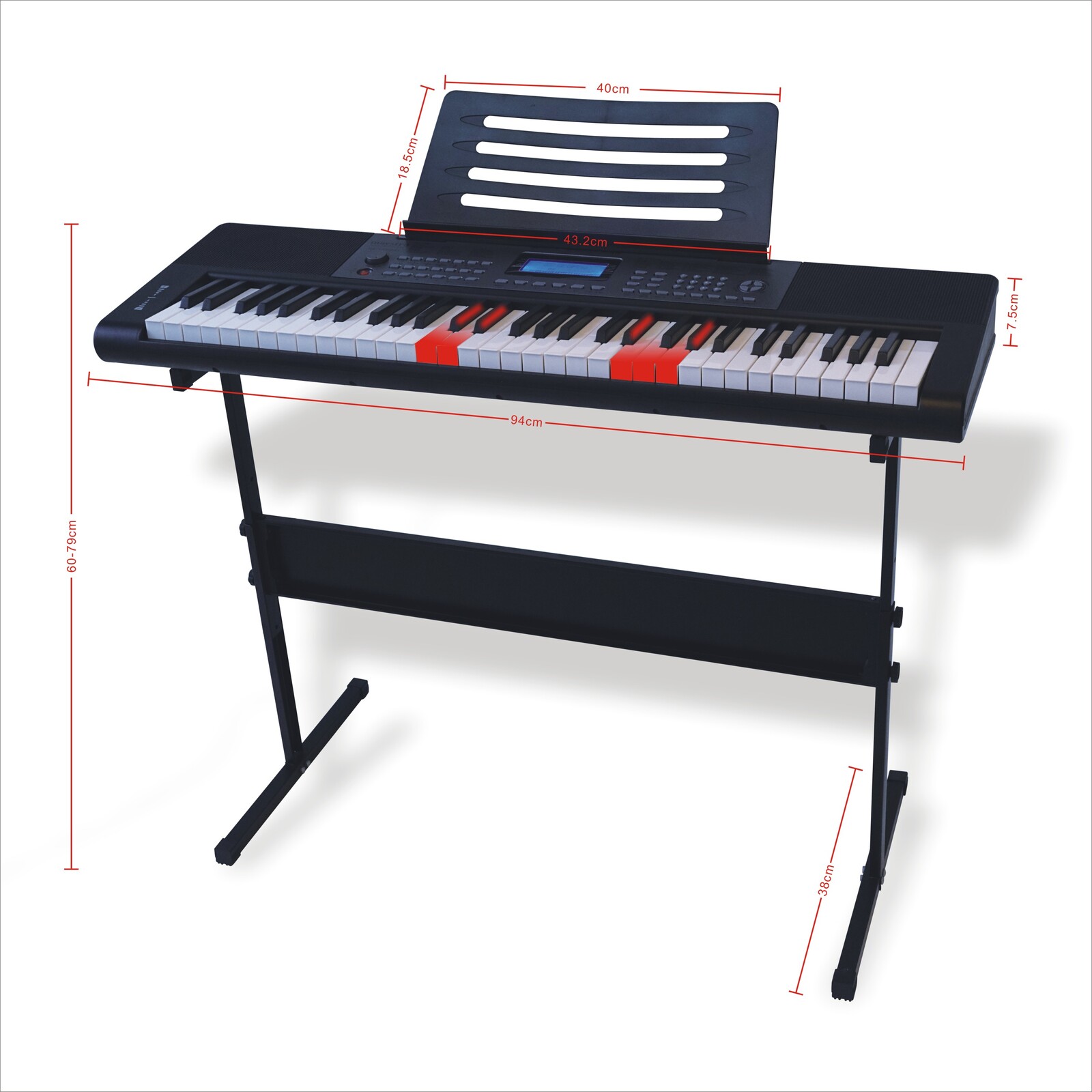 61-Key Keyboard Digitalpiano E-Piano Klavier Anfänger Trainings Instrument DHL 