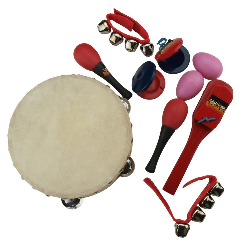 Drumfire 6Piece Hand Percussion Set DRUMFIRE
