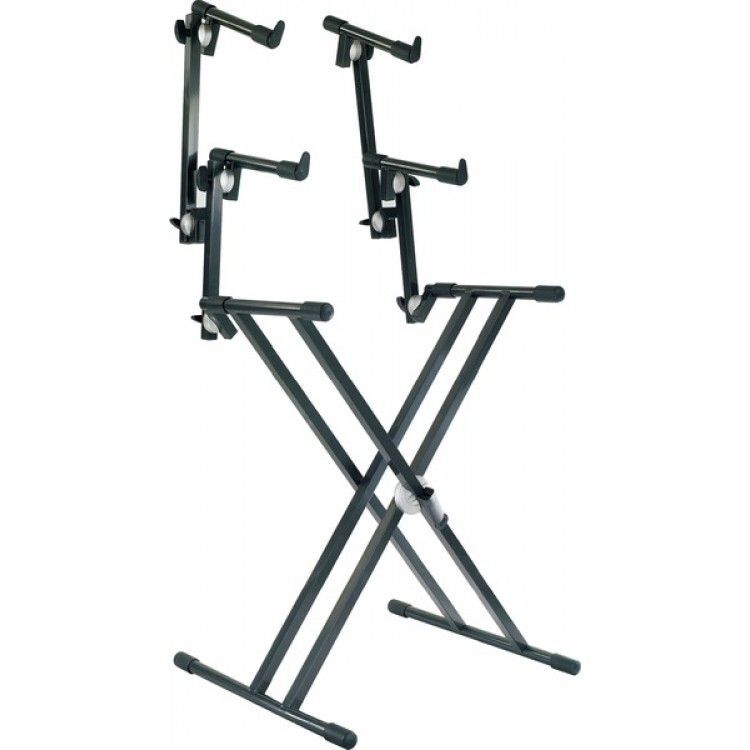 Keyboard Stand ''Snap Lock System'' threetier double frame Proel