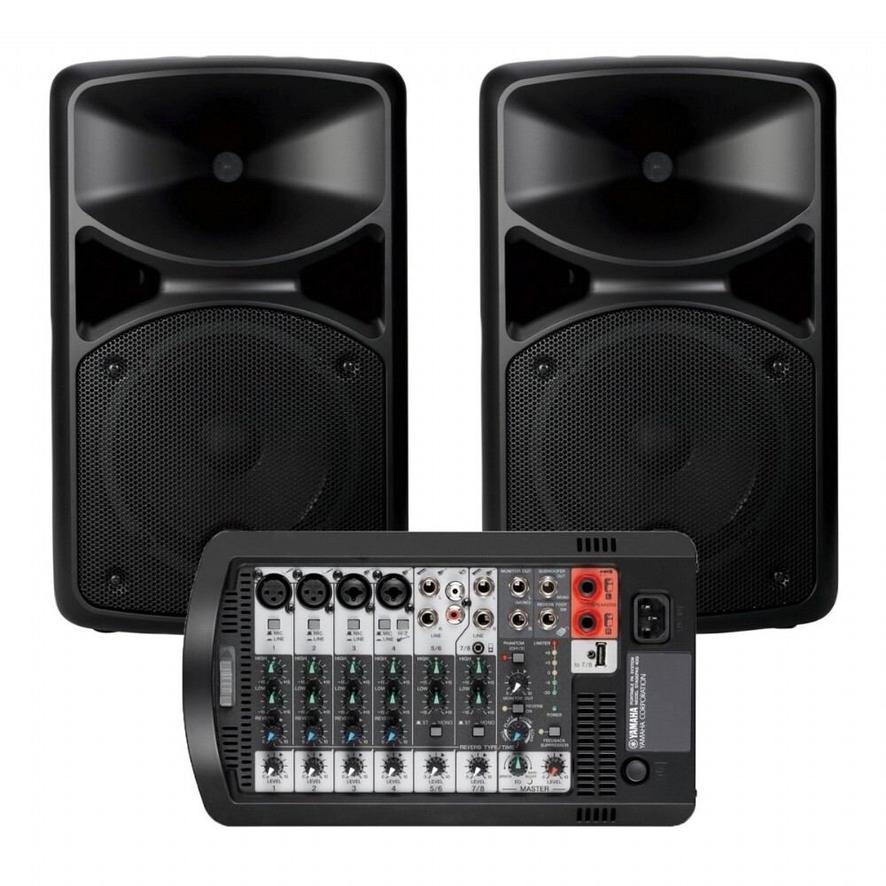 YAMAHA STAGEPAS 400 400W Stereo Portable PA with Smartphone RCA Line