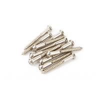 Vintage-Style Stratocaster® Bridge Mounting Screws (12) (Phillips head) (Nickel)