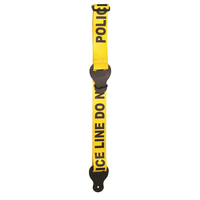 Onyx 0101SL26A Guitar Strap Poly 2" Yellow Police Line Do Not Cross
