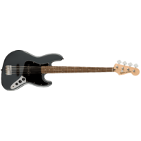 Affinity Series Jazz Bass®, Laurel Fingerboard, Black Pickguard, Charcoal Frost Metallic