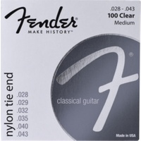 Fender Nylon Strings, Clear/Silver, Tie-End (.028 - .043)