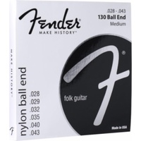 Fender Nylon Strings, Clear/Silver, Ball-End (.028 - .043)