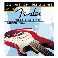 Fender SUPER 250'S NICKEL-PLATED STEEL STRINGS 12-52