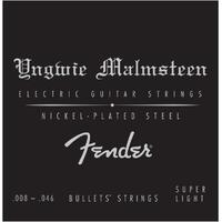 Fender Yngwie Malmsteen Signature Electric Guitar Strings, .008-.046 Gauges, Nickel-Plated Steel