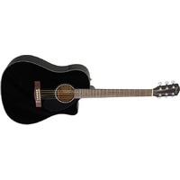 Fender CD-60SCE Dreadnought RW Black Acoustic Guitar