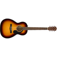 Fender CP-60S Parlor Acoustic Guitar - Walnut Fingerboard - 3-Colour Sunburst