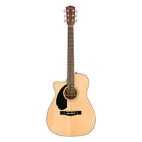 Fender CC-60SCE Concert Left-Handed Acoustic Guitar, Walnut Fingerboard, Natural