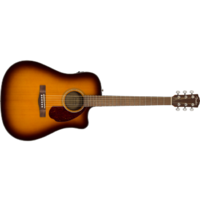 Fender CD-140SCE Acoustic Guitar Dreadnought 3-Colour Sunburst w/ Cutaway, Pickup and Case