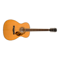 Fender PO-220E Orchestra Acoustic Guitar, Ovangkol Fingerboard, Natural