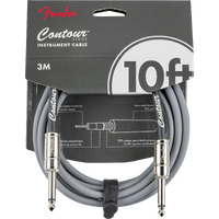 Fender Contour™ Instrument Cable, Inca Silver, 10'
