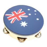 Tambourine-w/Head 8" (Aussie Flag)