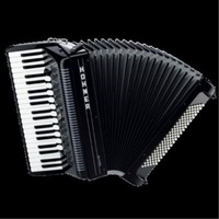 HOHNER AMICA IV 120 BLACK ACCORDION