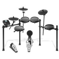 Alesis Nitro Mesh 8-Piece Mesh Electronic Drum Kit with Bonus Drum Stool, Headphones & Sticks