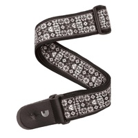 Woven Guitar Strap, Saugerties - Greyscale, by D'Addario