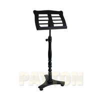 WOODEN MUSIC STAND-Low Base-Black
