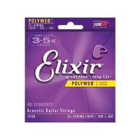 Elixir #11150: Acoustic Polyweb 12st Light 10-47