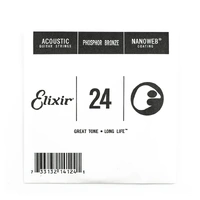 Elixir #14124: Acoustic Single String Phosphor Bronze 0.024 
