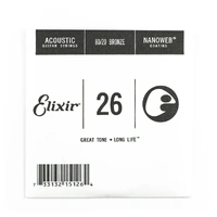 Elixir #14126: Acoustic Single String Phosphor Bronze 0.026