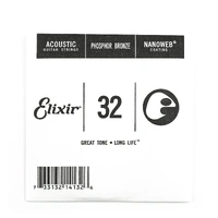 Elixir #14132: Acoustic Single String Phosphor Bronze 0.032