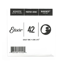 Elixir #14142: Acoustic Single String Phosphor Bronze 0.042