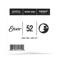 Elixir #14152: Acoustic Single String Phosphor Bronze 0.052