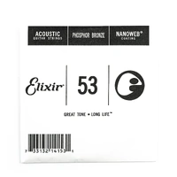 Elixir #14153: Acoustic Single String Phosphor Bronze 0.053